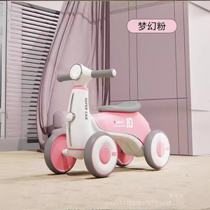 Childrens Scooter Twist Car 1-3 Years Old Four Wheel Anti Tipping Walker Musical Lights Toddler Ride On - Product Image 1