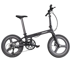 Bicicleta Plegable de Carbono de 20 Pulgadas con Rueda de Carbono de 3 Radios F1, Bicicleta Plegable F1 de 20 Pulgadas - Product Image 1