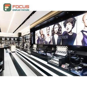 Unidad de Exhibición de Pared de Melamina de Alta Calidad para Tiendas Minoristas, Solución Integral para el Diseño de Tiendas de Cosméticos - Product Image 1