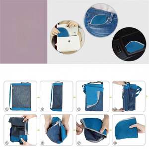 Custom Logo String <b>Drawstring</b> Bag Polyester <b>Backpack</b> for Men Women Athletic Gym Sports Workout Beach Swim - Product Image 5