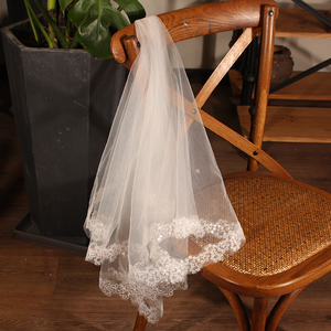 Stile di Tendenza di modo Del bordo Del Merletto Veli da sposa Velo Da Sposa Per Le Donne - Product Image 3