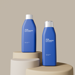 Tùy chỉnh sang trọng bóp chai dầu gội đầu 300ml/500ml <span class=keywords><strong>HDPE</strong></span> Kem dưỡng da chai sữa tắm bao bì với nắp đĩa - Product Image 2