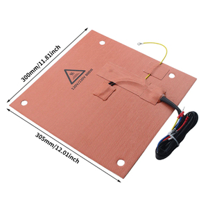 แผ่นทำความร้อนซิลิโคนแบบสองแรงดันนำเข้า 120V/220V สำหรับ K1 MAX ไบเมทัล 157 °   เครื่องทำความร้อนใต้เตียง - Product Image 4