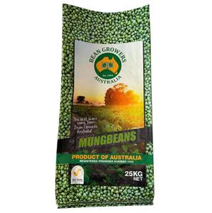 25kg 50kg BOPP laminado con fuelle lateral bolsas de plástico Frijol mungo bolsas - Product Image 1