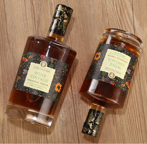 Offre Spéciale 100ml 500ml 750ml Whisky Bouteille de vin bouteille transparent givré rouge vin d'alcool <span class=keywords><strong>vodka</strong></span> épaissie bouteille en verre - Product Image 5