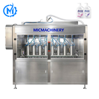 Machine de remplissage automatique à 8 buses à piston pour liquides à haute viscosité : shampoing, après-shampoing, crème pour les mains, savon liquide pour la vaisselle