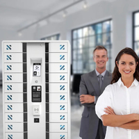 Y2 Power TEC 24 Baies Serveur IoT+Cloud HTML 5 Casier Intelligent avec Télécommande Station de Recharge pour Appareils d'Employés pour Entreprises