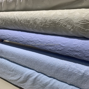 Tela tejida de dos tonos para vestido Abaya, tejido de dos tonos de flores con bordado de brocado de Jacquard y crepé, con flujo de aire y Uragiri, modelo 180D - Product Image 4