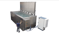 Gebruikte Automatische Ultrasone Reinigingsmachine Voor Fruitgroenten Graanproducten