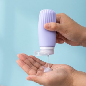 Juego de Botellas de Viaje de Silicona Portátiles, Aprobadas por la TSA, a Prueba de Fugas, Recipientes Exprimibles de 60 ml y 90 ml para Acondicionador y Jabón - Product Image 5