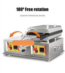 Machine à gaufres commerciale bébé éponge gâteau ovale Type Machine oeuf bulle gaufrier Machine - Product Image 4