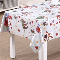 Nappe en PVC imprimée RNPT PW94-R373-2 avec support en polyester, imperméable, anti-taches, motif floral, design moderne, certifiée SGS