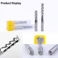 Juego de fresas de carburo de tungsteno HANDERK Custom 2/3 flauta Hrc55 cortador de fresado de uso de aluminio para herramienta de fresado CNC