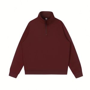 Sweat-shirt à col zippé 260 g/m² pour garçons et filles, personnalisable avec logo, vente en gros d'usine, uniforme scolaire vierge - Product Image 6