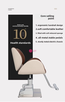 Fauteuil de Barbier Électrique Professionnel Yicheng Beauty, Inclinable et Réglable, Mobilier de Salon de Coiffure pour Coiffure, Coloration et Permanente