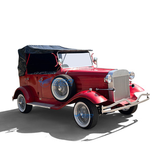 Voiture électrique classique vert menthe, 2 places, véhicule pour adultes, châssis en acier - Product Image 2