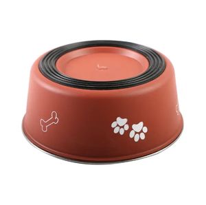 Toptan kaymaz renk paslanmaz çelik köpek kase/hayvan mama kabı/kedi kase kauçuk taban paslanmaz çelik Pet gıda yay - Product Image 3