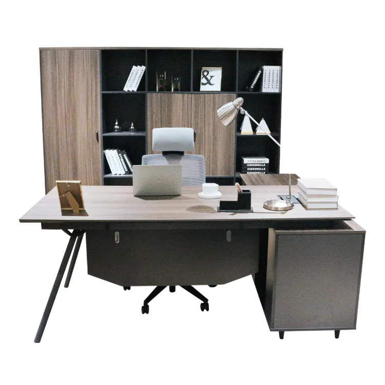 현대 간단한 컴퓨터 코너 홈 책상 나무 경영진 사무실 가구 책상 서랍과 가구 연구 수지 테이블 탑