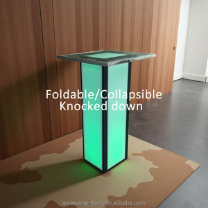 Phổ biến chất lượng cao Trung Quốc <span class=keywords><strong>LED</strong></span> gấp Acrylic <span class=keywords><strong>Bar</strong></span> Table-Water Resistant Durable thương mại đồ nội thất cho Mall & vườn sử dụng - Product Image 2