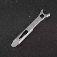 Offre Spéciale alliage de titane EDC accessoire pied de biche Mini ouvre-bouteille clé hexagonale pour Camping escalade randonnée multifonctionnel