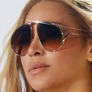 2025 Mode Cat Eye Zonnebril Vrouwen Piloot Rijbril Europese & Amerikaanse High-End Metalen Ovale Frame Designer Zonnebril Heren - Product Image 6