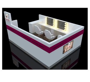 Kiosque de salon de beauté pour extensions de cils et bar à sourcils, avec écran LED, <span class=keywords><strong>en</strong></span> MDF, à vendre - Product Image 1