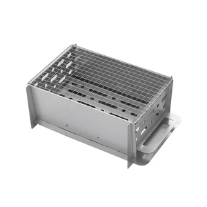 Vỉ nướng Lắp Ráp Di động dã ngoại cắm trại thép không gỉ BBQ nướng Mini than nướng vỉ nướng - Product Image 5