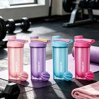 Bouteilles de mélange de protéines Shaker, sans fuite, biodégradables, sans BPA, en plastique, bouteille de sport pour protéines, bouteille de shaker personnalisée
