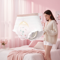 Culotte de nuit jetable pour femmes avec protection étendue contre les fuites, super absorbante, sous-vêtements menstruels pour la nuit