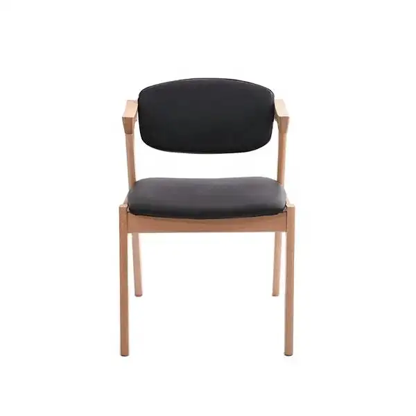 QUAWE Nordic Massivholz Esszimmers tühle Moderne minimalist ische Eiche mit Kissen Rückenlehne Moderne Freizeit Restaurant Stühle