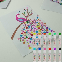 Marqueurs de bingo à paillettes KHY pour enfants 40ml marqueur de bingo à pois lavable effaçable à sec stylo marqueur de bingo