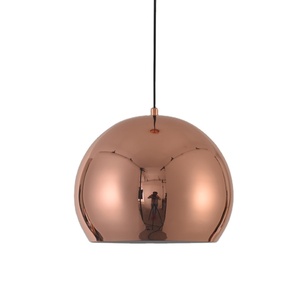 Simig lighting Nordic moderno minimalista rotondo in metallo bellissimo lampadario in oro rosa lampada a sospensione per corridoio portico - Product Image 1