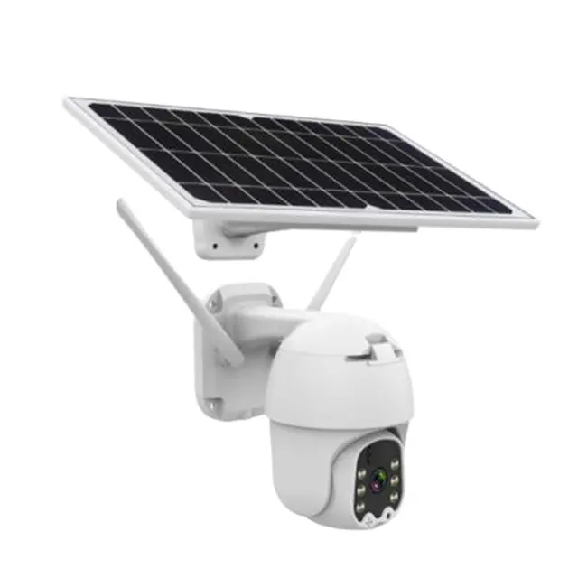 ESG جودة عالية 1080P 4G بطارية تعمل بالطاقة الشمسية كاميرا متحركة في الهواء الطلق مقاوم للماء PIR إنذار كشف الحركة P2P