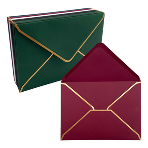 Km công nghệ Nhà cung cấp vàng đẹp màu nổi UV dập nóng Túi Quà Tặng giấy mời phong bì thiệp chúc mừng - Product Image 1