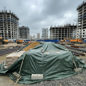 Bâche de protection solaire en plastique, protégée contre les UV, imperméable, pour l'agriculture et le stockage - Product Image 1