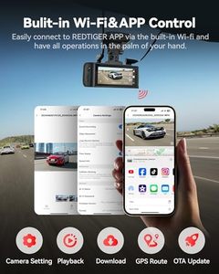 Redtiger đại lý f7n Pro xe hộp đen 4k kép Dash máy ảnh Wifi GPS 3.18 inch IPS màn hình 170 ° góc rộng Dash Cam - Product Image 4