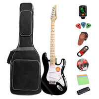 Produsen OEM Gitar Elektrik 6-Senar Kayu Basswood MS-100 ST Tremolo Bridge Leher Maple Fingerboard Rosewood Gitar Murah