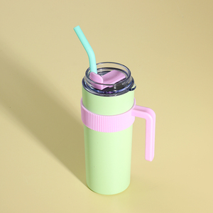 Vaso Metálico Aislado al Vacío de Acero Inoxidable de 20oz, Personalizado, de Gran Capacidad, con Pajita, Venta al Por Mayor - Product Image 3
