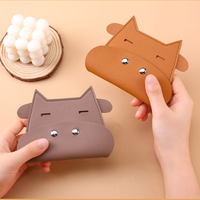 Keranjang Penyimpanan Koin Kulit PU Kreatif Bentuk Sapi Tahan Lama Organizer Meja Multifungsi Tempat Dompet