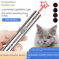 Puntatore Laser per Animali Domestici in ABS Ecologico di Alta Qualità con Luce Rossa per Giochi Interattivi e Addestramento Quotidiano per Gatti, Adatto a Tutte le Stagioni