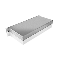 Fabrication en usine Boîtier de profilé en aluminium extrudé brossé personnalisé 1U 19 pouces Boîtier de châssis de serveur à montage en rack