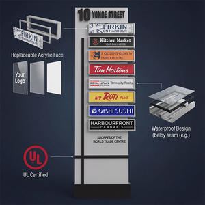 Insegna Modulare Personalizzata per Centro Commerciale con Pannelli Sostituibili, Segnaletica Esterna in Alluminio - Product Image 2