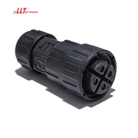 LLT Led M25 4pin IP68 Connecteur d'assemblage extérieur étanche à vis