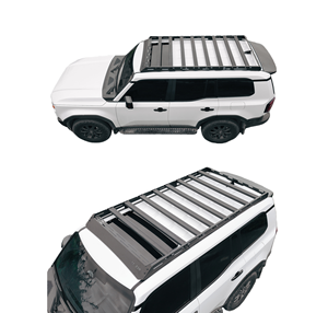 Portaequipajes de Techo para Auto, Cesta de Techo, Plataforma de Techo, Portaequipajes con Escalera Lateral y Caja Lateral para Land Cruiser LC120 LC150 LC200 LC300 FJCruiser - Product Image 1