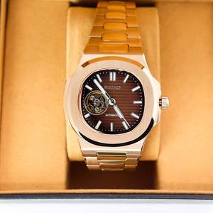 Reloj de pulsera de acero inoxidable de diseño de alta calidad, reloj mecánico de lujo para hombre con diseño hueco. - Product Image 1
