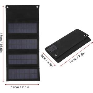 Panneaux solaires monocristallins ALECTER en silicium léger, portables, pliables, mini 30W, efficacité 20%, chargeur solaire USB 5V pour extérieur - Product Image 6