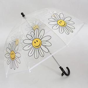 Parapluie transparent à pois mignon, 8 baleines, ouverture manuelle, pour enfants, protection soleil et pluie, rentrée scolaire - Product Image 3