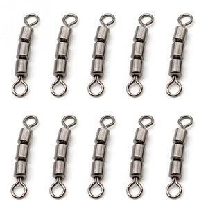 Pesca girevole nizza accessori a scatto connettore di linea girevoli da pesca in acciaio inossidabile con moschettone duo <span class=keywords><strong>lock</strong></span> - Product Image 6