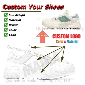 Diseño de zapatos de lujo para hombres Logotipo personalizable Tus propios zapatos Chunky Trend Sneakers Casual Low Cut Retro Skateboarding Shoes - Product Image 2