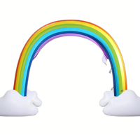 Arche gonflable en PVC arc-en-ciel directement de l'usine - Porte à jet d'eau extérieure, jouet aquatique pour enfants, approvisionnement en vrac